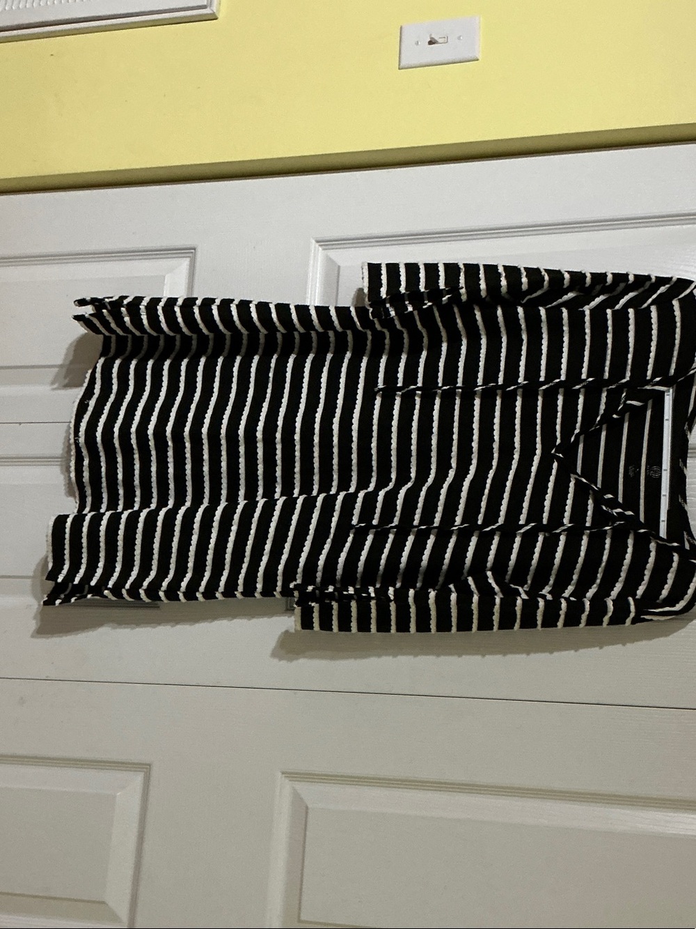 Woman’s ALANI Black & White Striped DRESS XL.